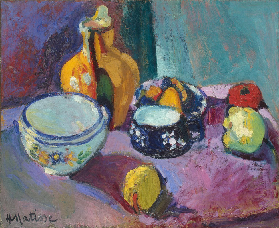 Henri Matisse. Tableware and fruits