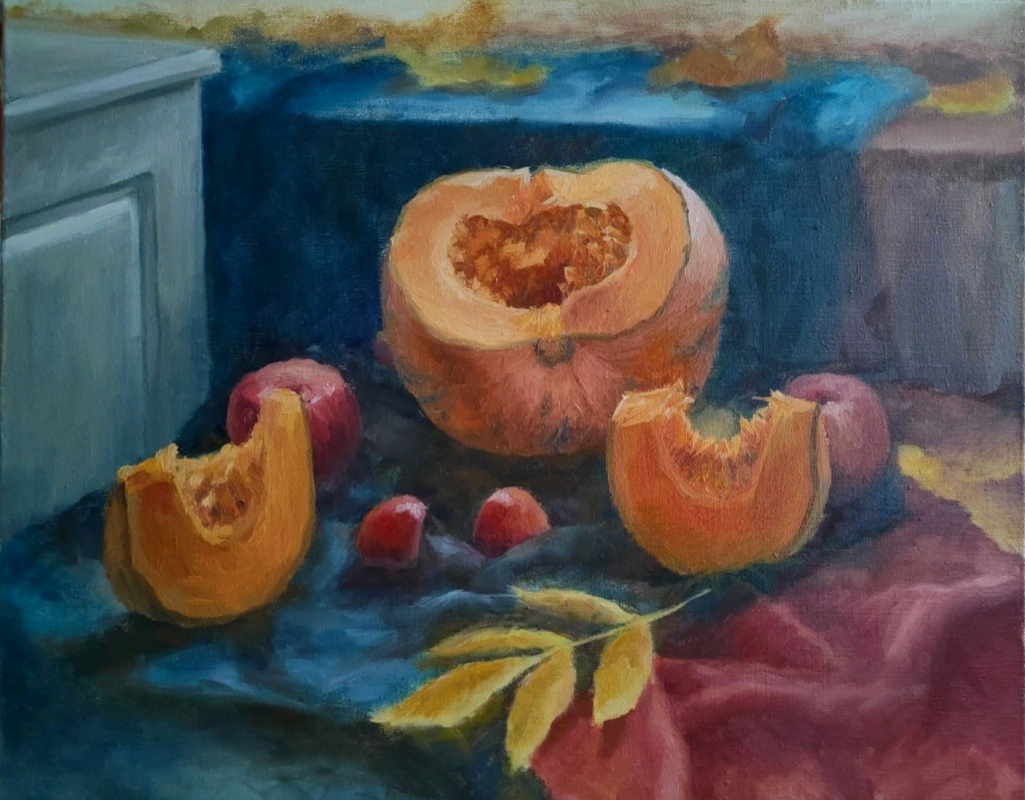 Julia Sergeevna Bochkareva. Still Life with Pumpkin