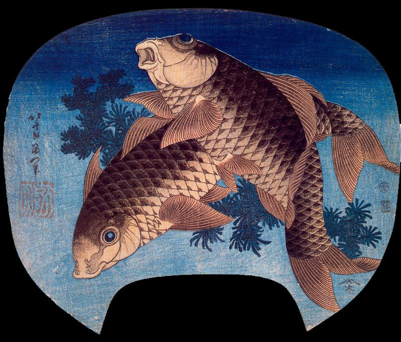 Katsushika Hokusai. Fish