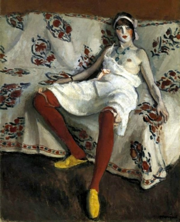 Albert Marquet. Red stockings