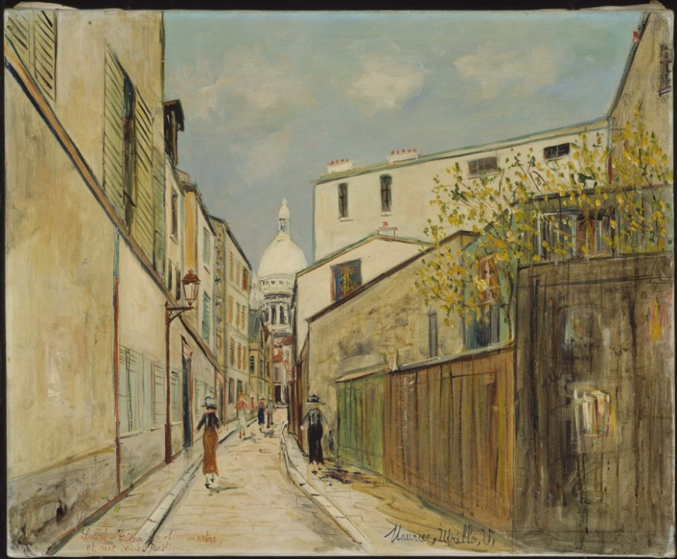 Maurice Utrillo. Basílica del Sacré Coeur y Basílica de la Rue Saint Rustik