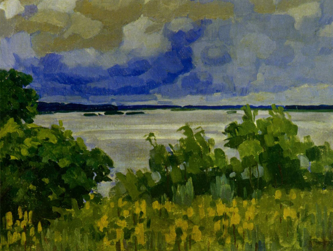 Arkady Alexandrovich Rylov. Clouds over the river