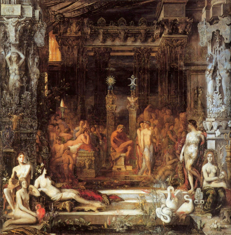 Gustave Moreau. Daughters of theseus