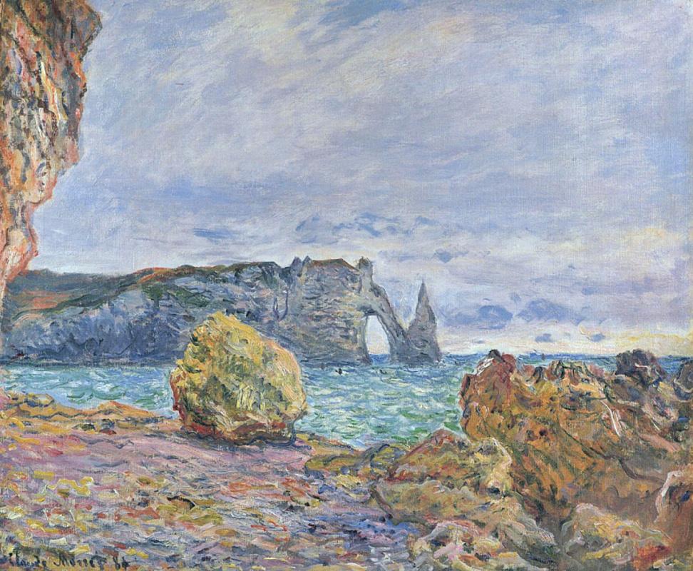 Claude Monet. Etretat, seaside and Port d Aval