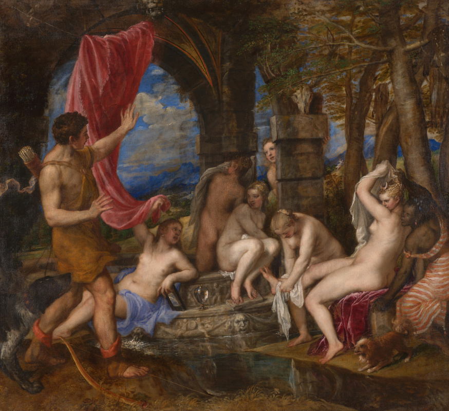 Ticijan Vecellio. Diana and Actaeon