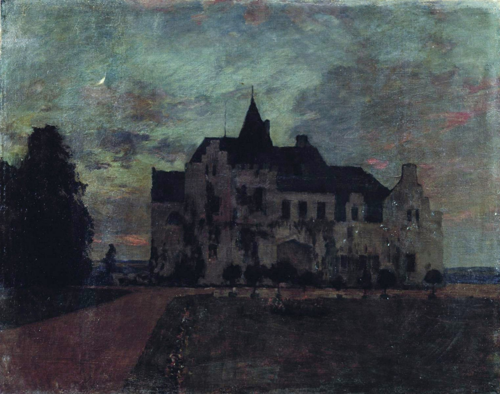 Isaac Levitan. Twilight. Castle