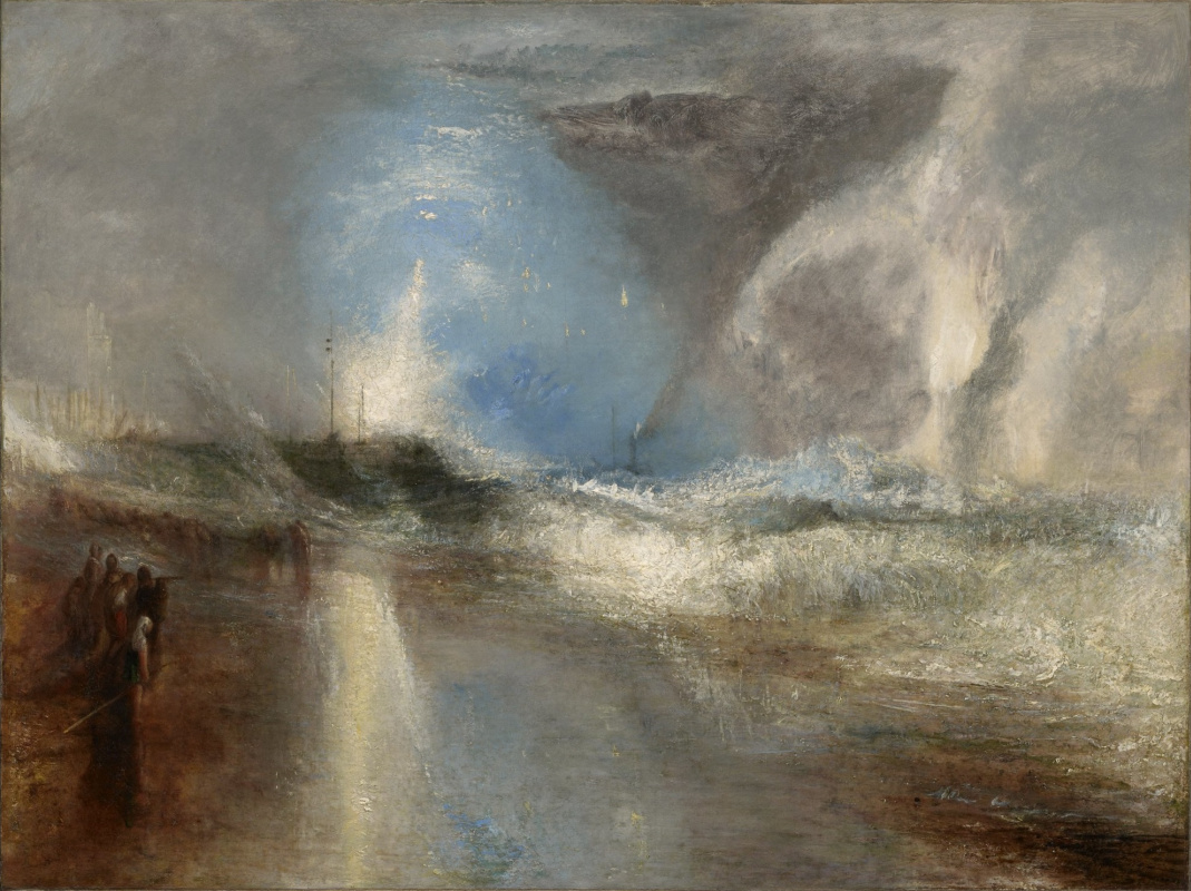 Joseph Mallord William Turner. Rockets and Blue Lights to Warn Steamboats