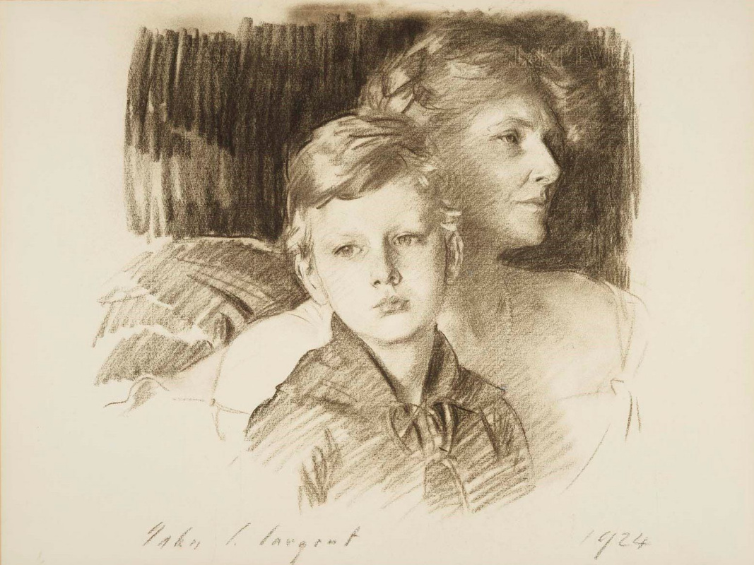 John Singer Sargent. Charlotte Nichols Greene and her son Stephen