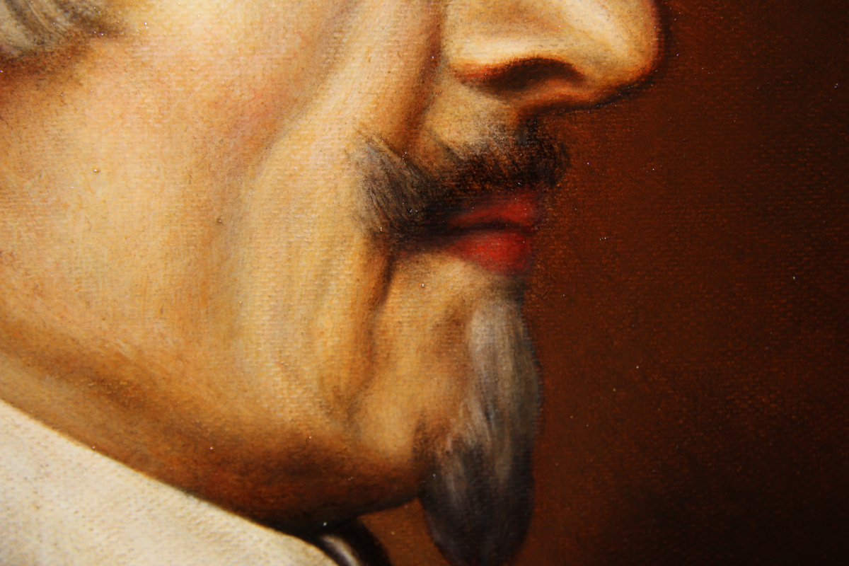 Copy of the picture "Portrait of Cardinal Richelieu", 2018 (original is thin. Philippe de Champagne, 1642)