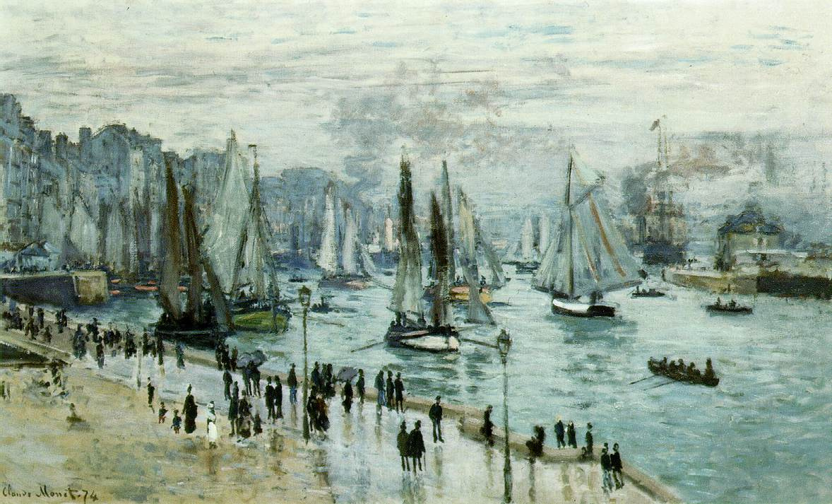Claude Monet. Fishing boats leaving the Harbor, Le Havre