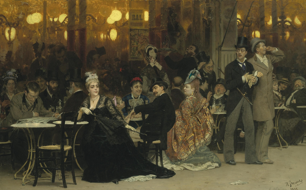 Ilya Efimovich Repin. Paris cafe