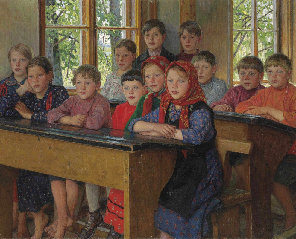 Nikolay Petrovich Bogdanov-Belsky. In the class