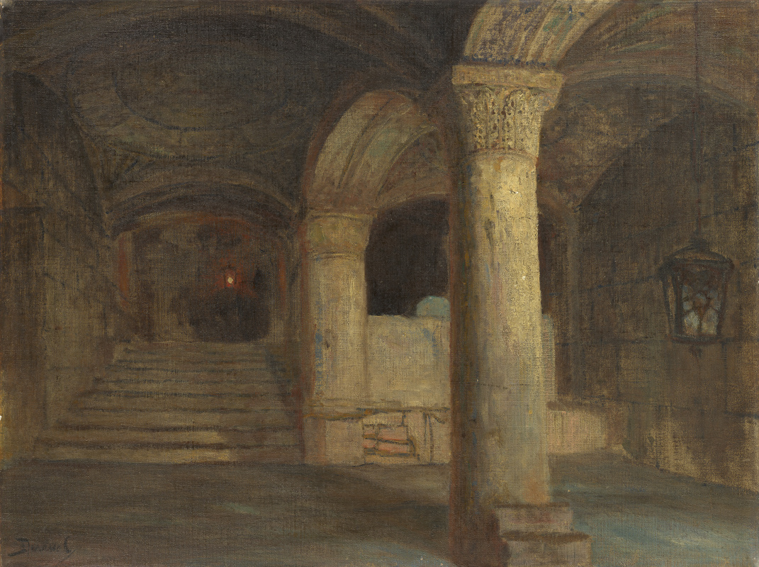 Vasily Polenov. Asylum under the Al-Aqsa Mosque. Temple Mount, Jerusalem