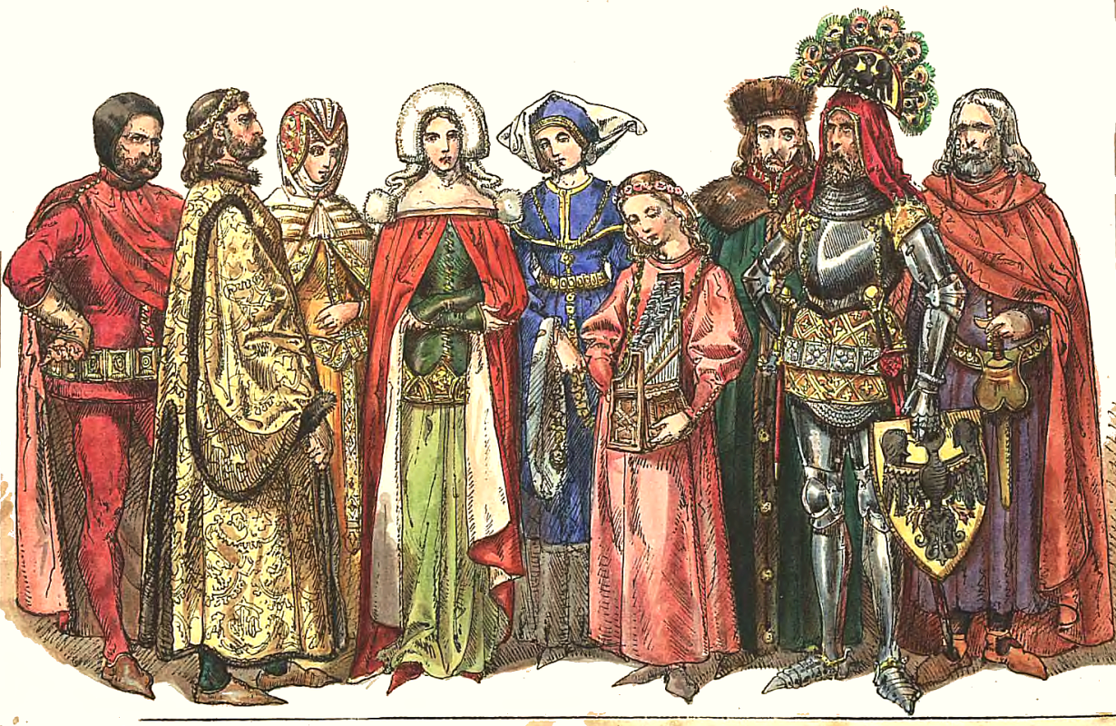 Ян Матейко. Польские магнаты 1333 - 1434. "Польская одежда, 1200 - 1795 г.г."