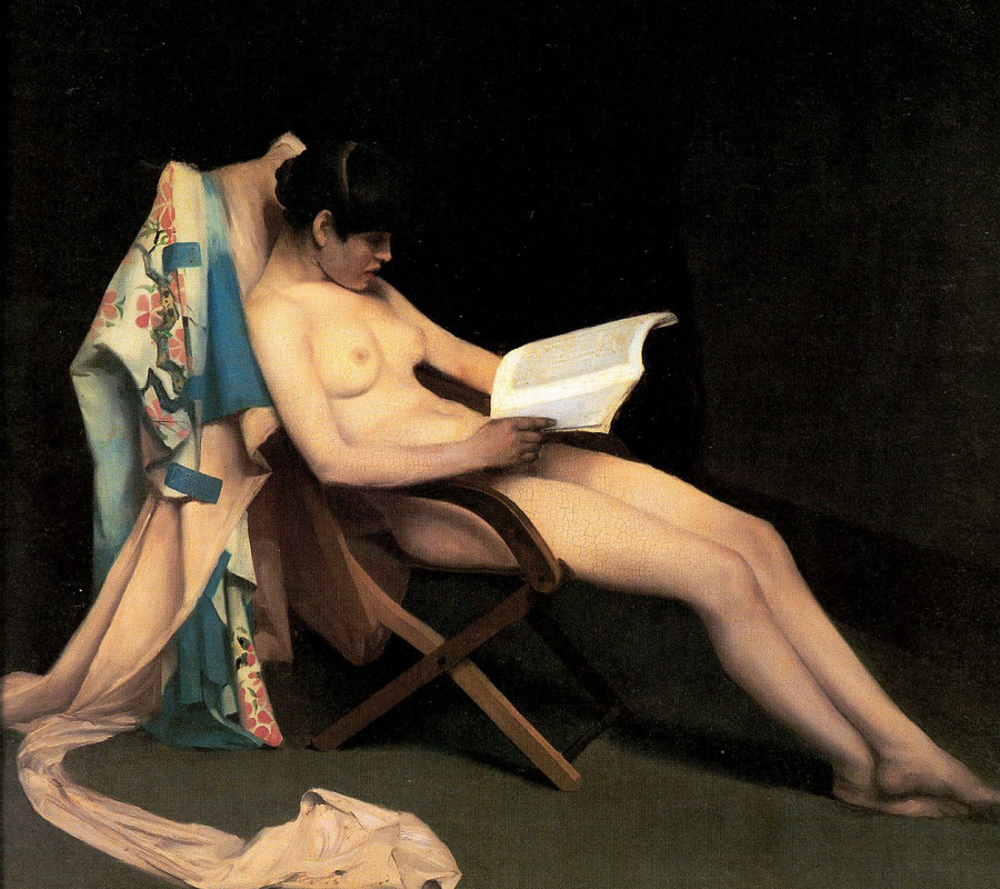 Theodore Roussel. Girl reading