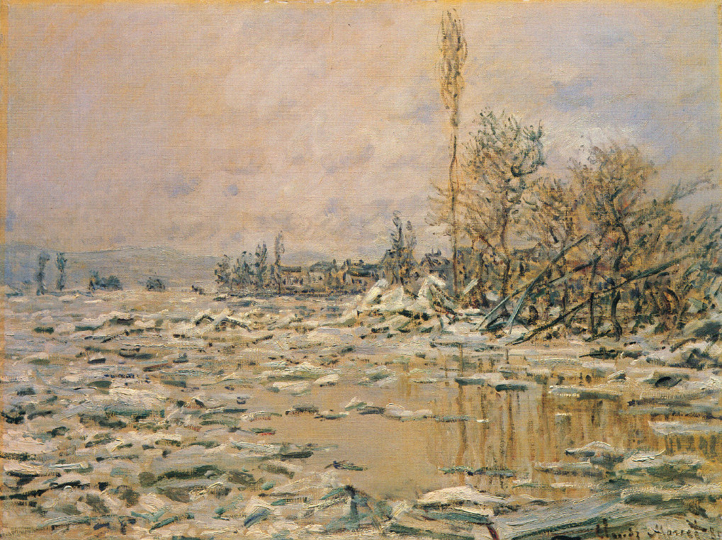 Claude Monet. Melting ice, cloudy weather