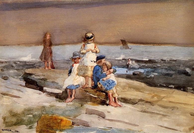 Winslow Homer. Children on the beach