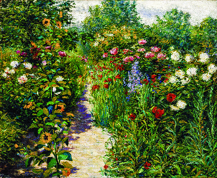 John Leslie Breck. Garden at Giverny (in Monet's garden)