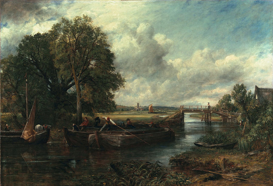 John Constable. View on the Stour near Dedham