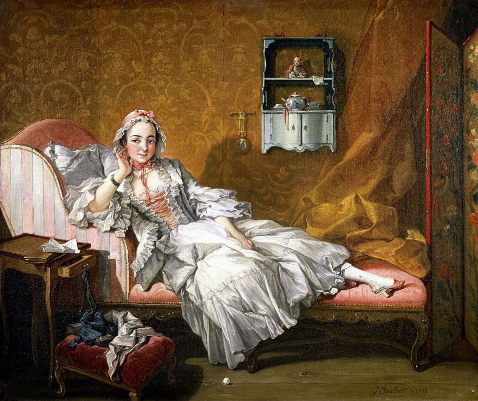 Francois Boucher. Portrait de Marie-Jeanne Buzot, épouse de l'artiste