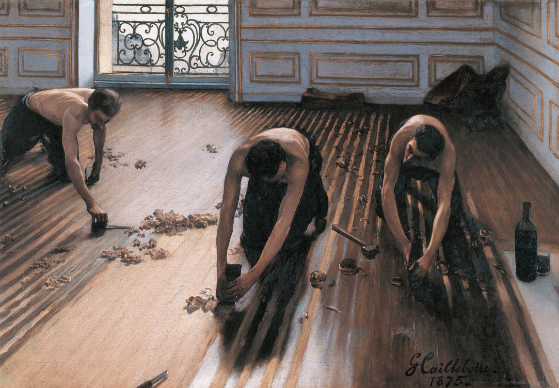 Gustave Caillebotte. The Floor Strippers