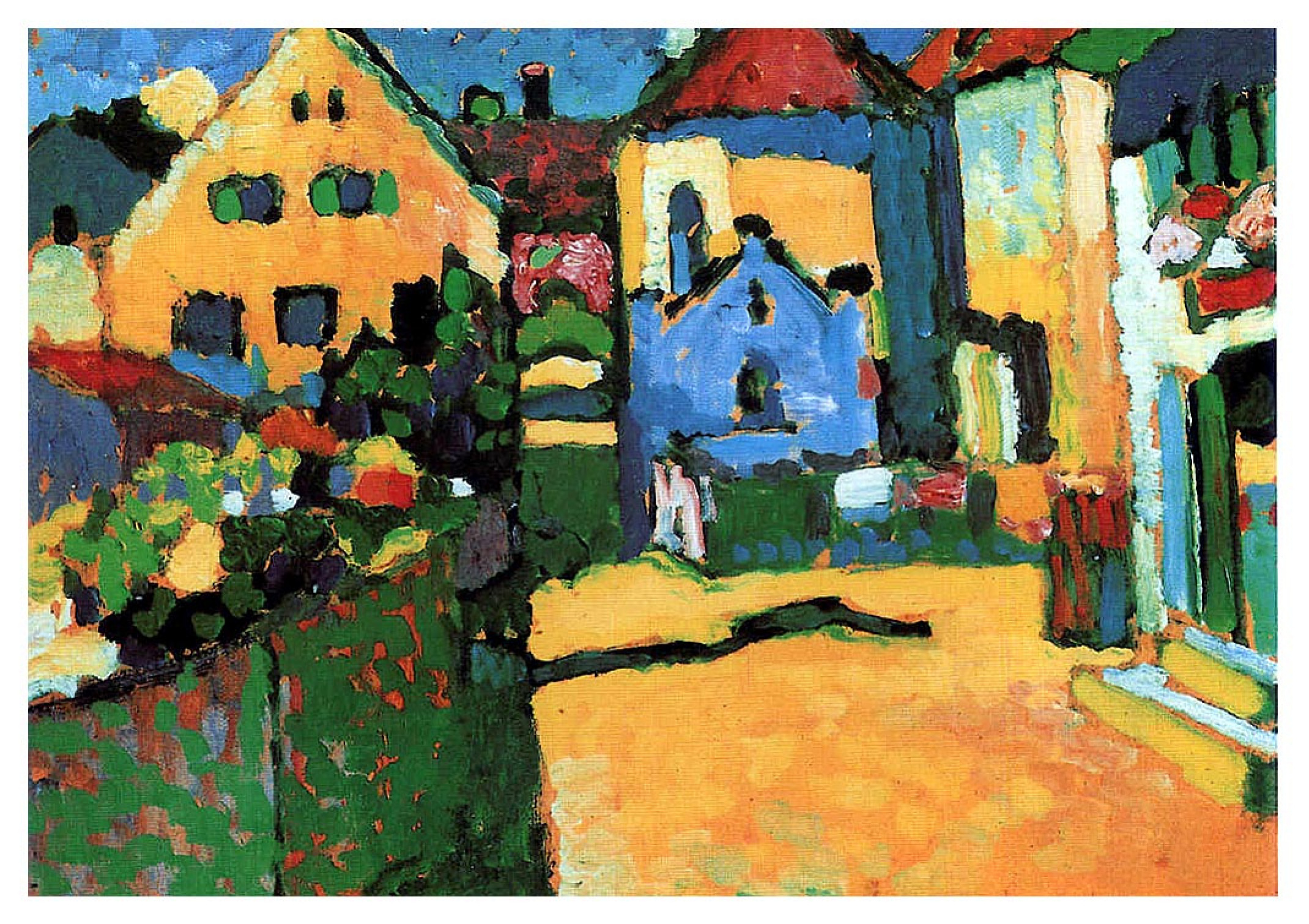 Wassily Kandinsky. Green street in Murnau