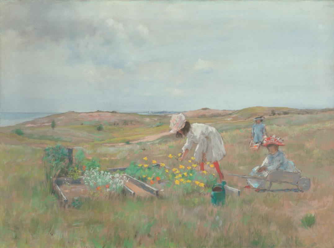 William Merritt Chase. Collection of flowers, Shinnecock, long island