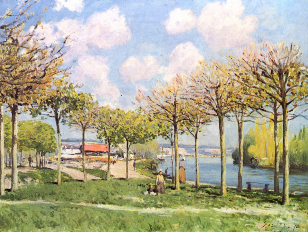 Alfred Sisley. The Seine near Bougival