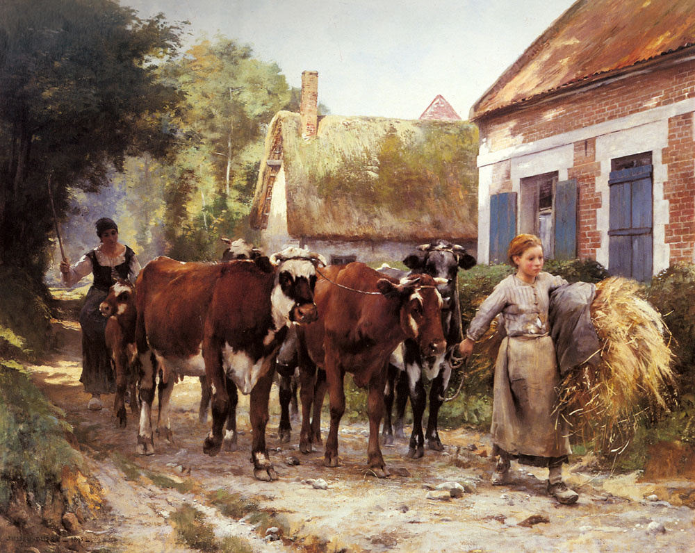 Julien Dupree. Returning from the fields