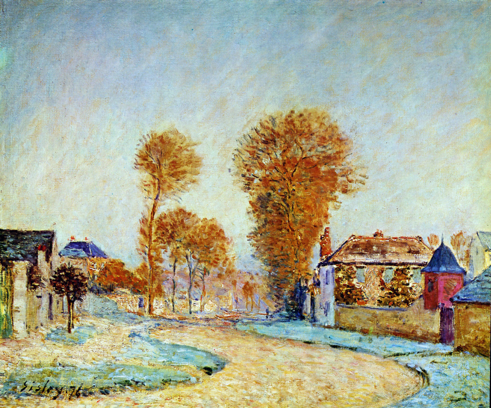 Alfred Sisley. The first frost