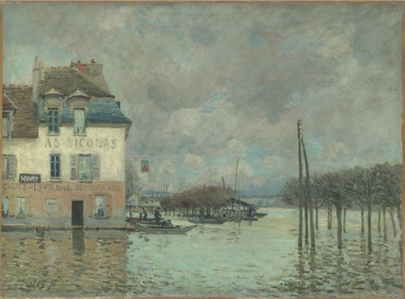 Alfred Sisley. Flood at port-Marly