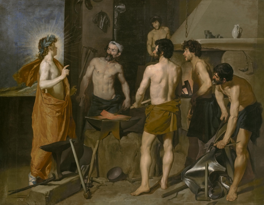 Diego Velazquez. Apollo in the forge of Vulcan
