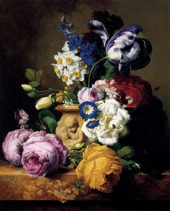 Ferdinand Georg Waldmüller. A bouquet of flowers