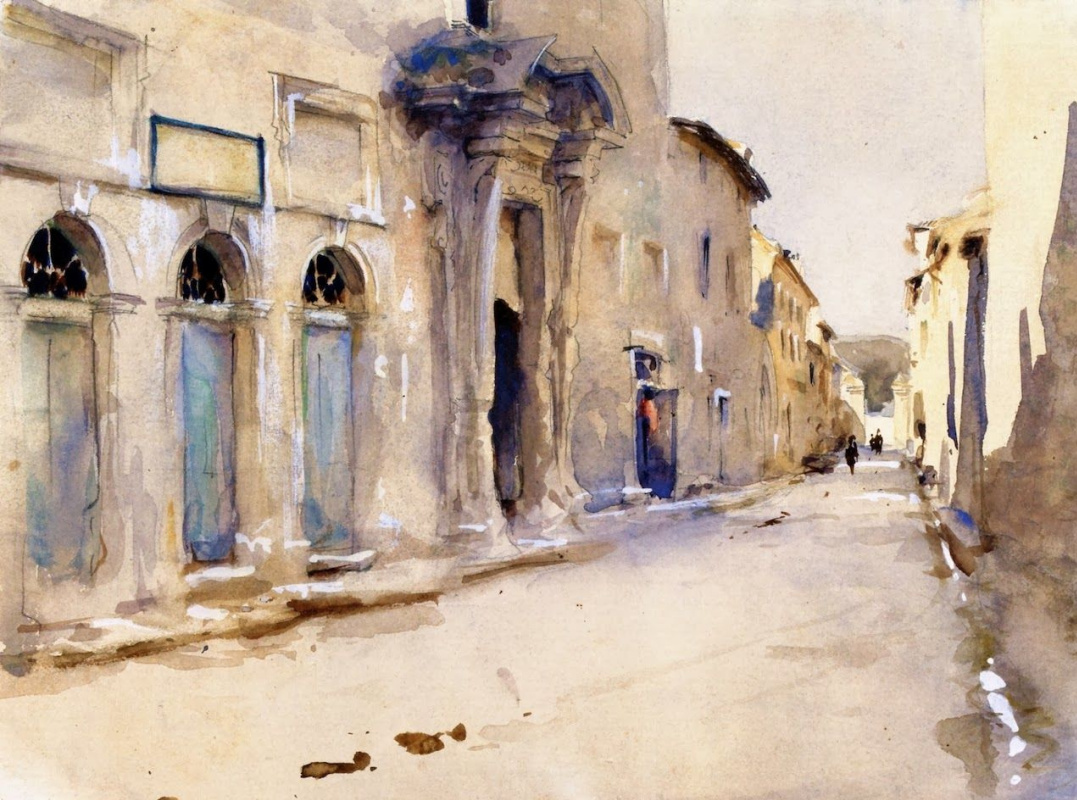 John Singer Sargent. Street in Avignon