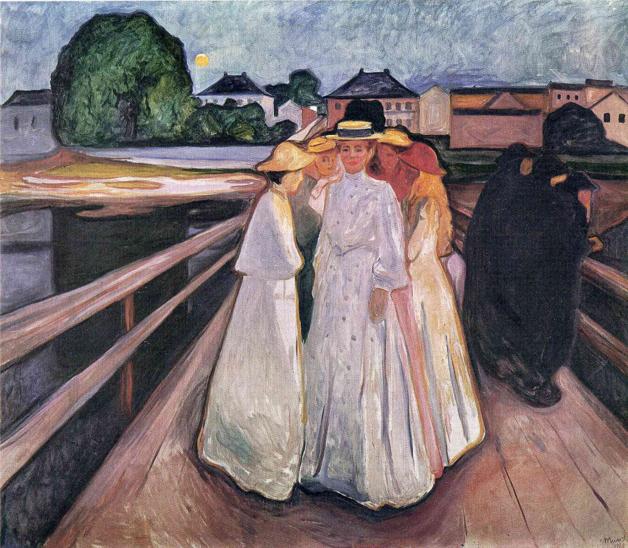 Edward Munch. Ladies on the bridge
