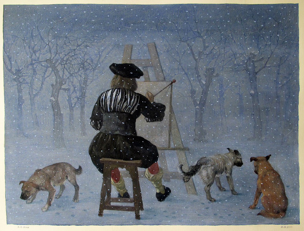 Konstantin Kalinovich. Vermeer in the snow II
