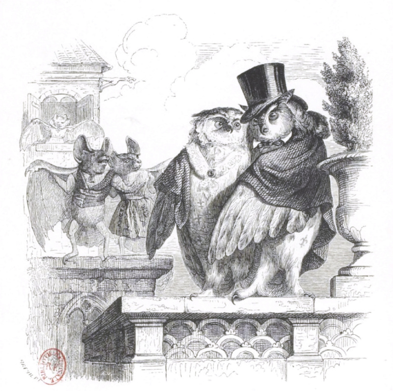 Jean Ignace Isidore Gérard Grandville. Grand Duchess and Princess. "Scenes of public and private life of animals"