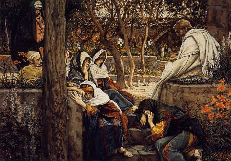 James Tissot. Jesus in Bethany