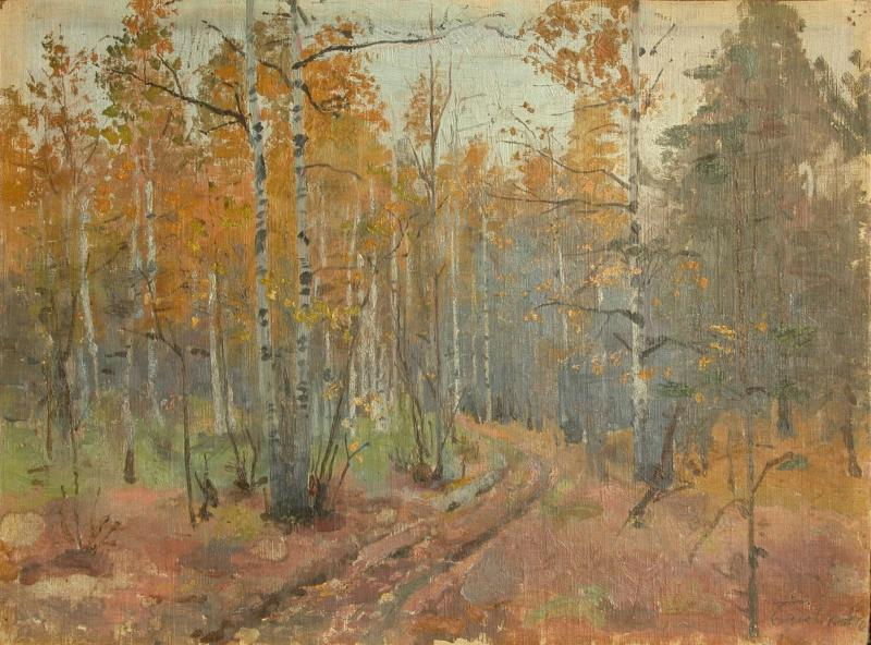 Pavel Petrovich Benkov. Autumn. Etude