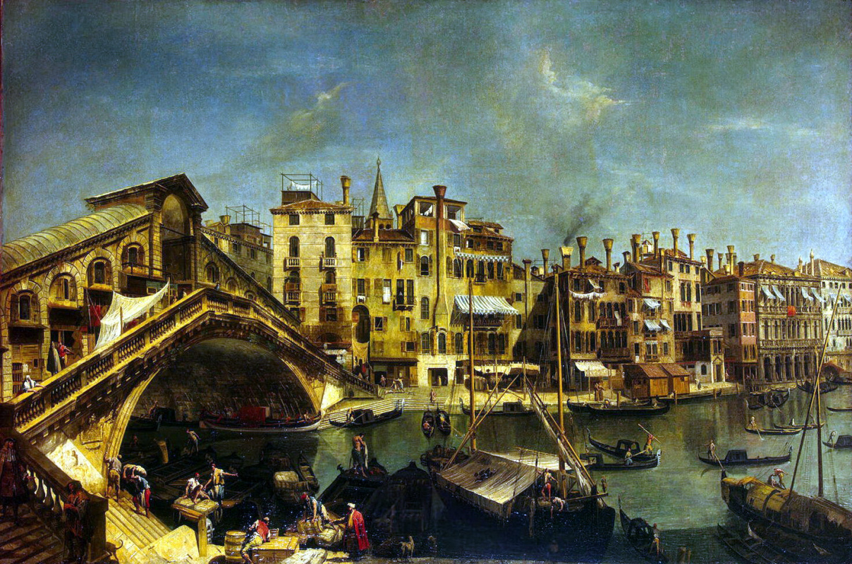 Микеле Мариески. Мост Риальто в Венеции