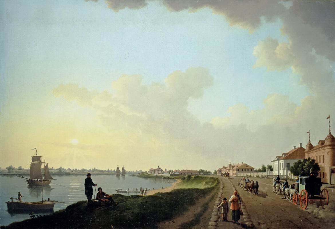 Benjamin Patersen. View of the outskirts of St. Petersburg near the porcelain factory