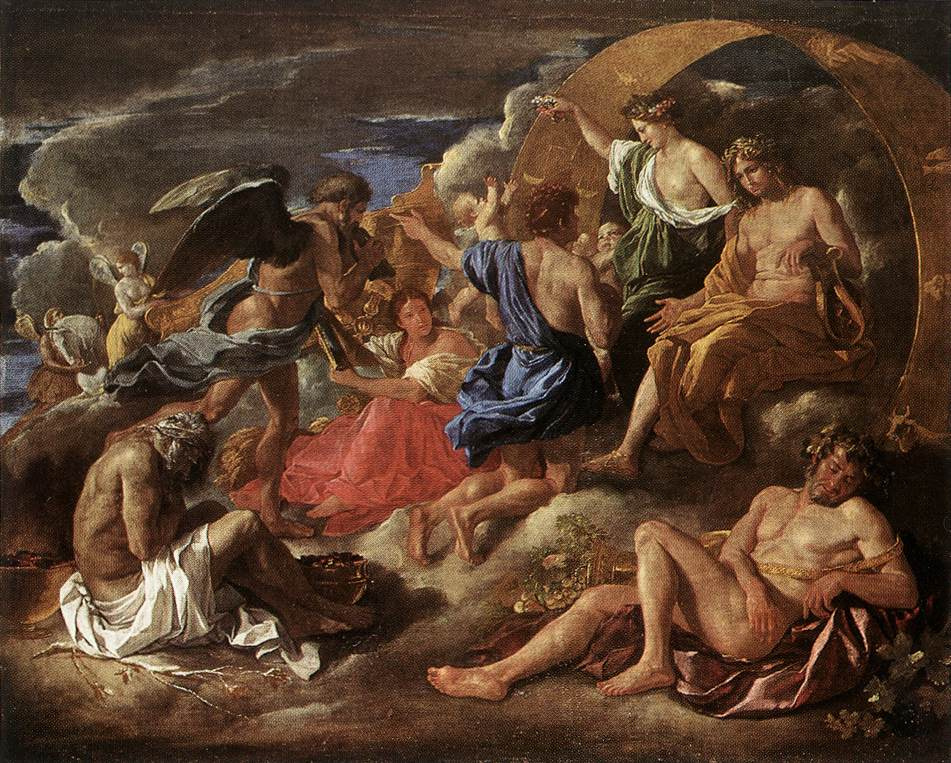 Nicolas Poussin. Helios and Phaeton with Saturn and the seasons