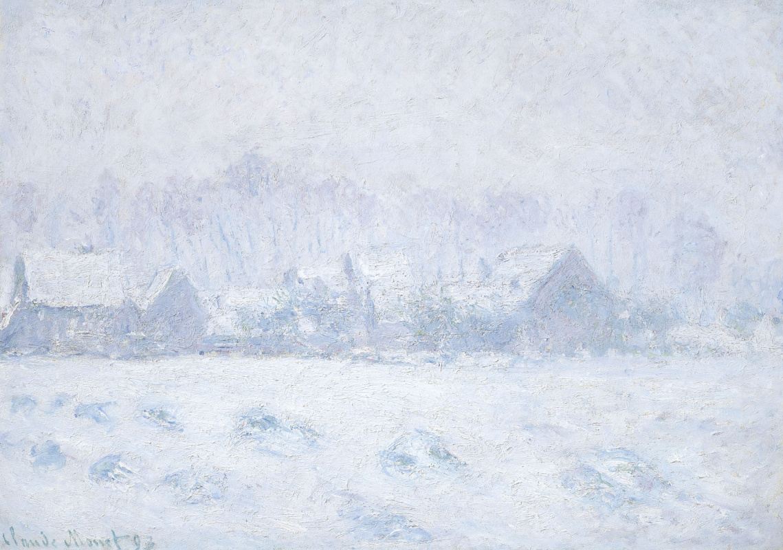 Claude Monet. Effet de neige à Giverny