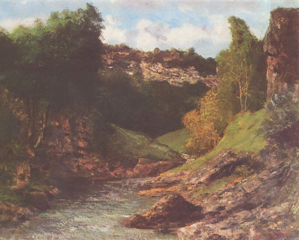 Gustave Courbet. Rocky landscape