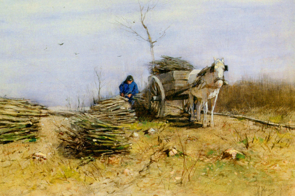 Anton Maouve. Collector of firewood