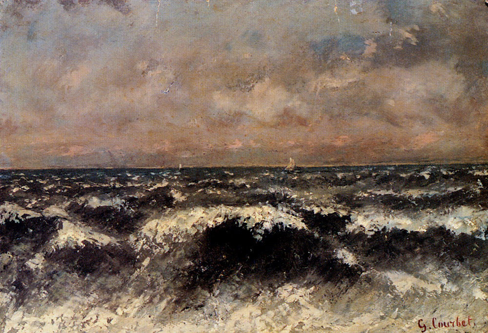 Gustave Courbet. Sea view