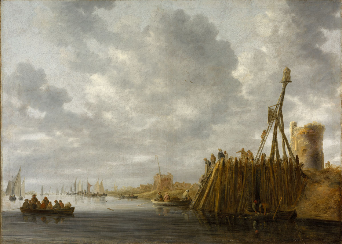 Jan van Goyen. Harbour views from the watch tower and lighthouse