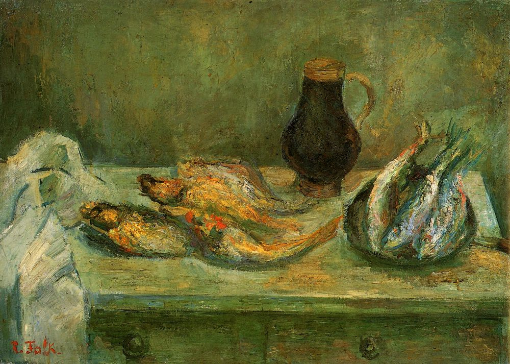 Robert Rafailovich Falk. Still life with fish