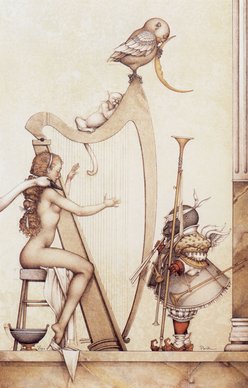 Michael Parkes. Lunar harp