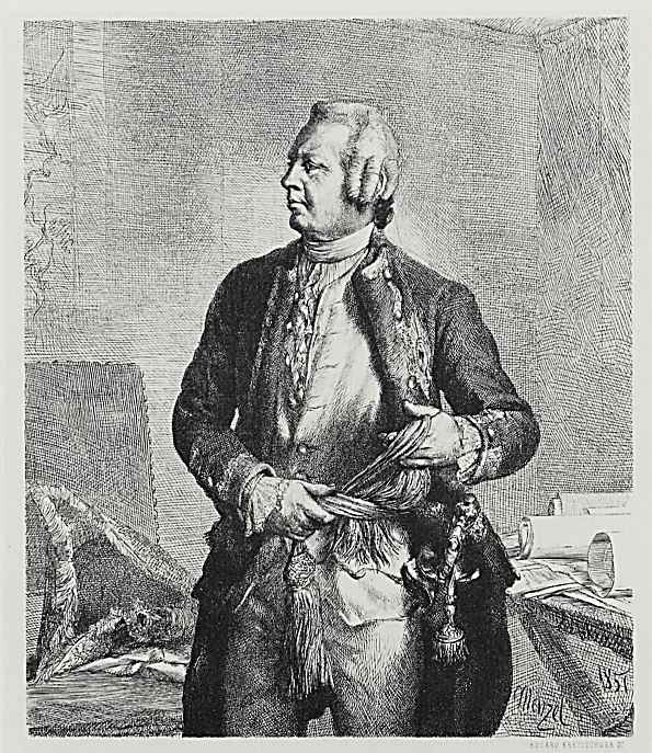 Adolf Friedrich Erdmann von Menzel. A series of "From the time of king Frederick. Heroes of war and peace", Hans Carl von Winterfeld, Prussian General